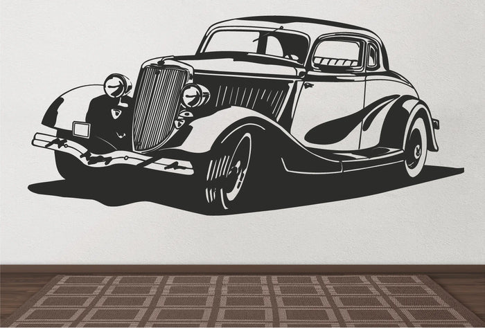 1934 Car Wall Decal - Auto Wall Mural - Vinyl Stickers - Boys Room Decor Sticker Chef