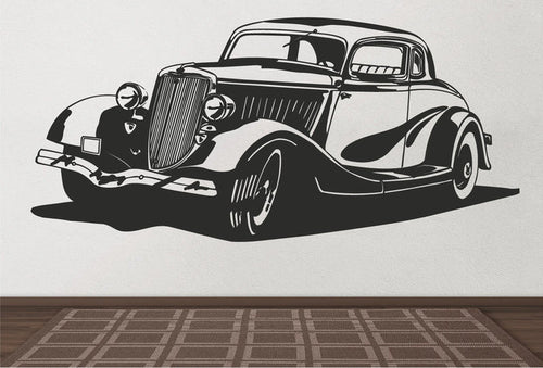 1934 Car Wall Decal - Auto Wall Mural - Vinyl Stickers - Boys Room Decor Sticker Chef