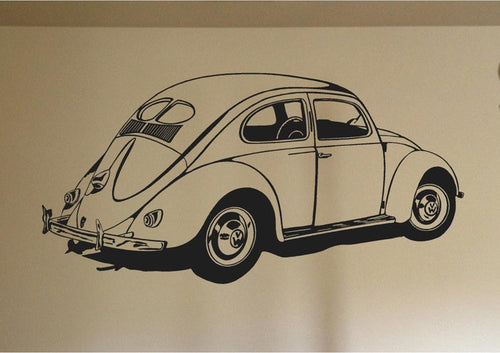 1948 Bug Car Wall Decal- Auto Murals- Man Cave Decor StickerChef