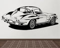 1964 Corvette Wall Decal - Classic Car Auto Stickers Man Cave Boys Room Décor