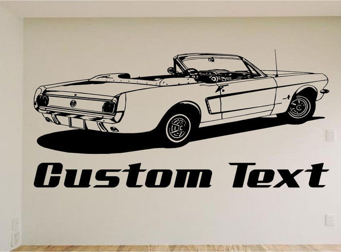 1965 Corvette Wall Decal - Vintage Muscle Car Auto Vinyl Man Cave Garage Sticker Chef