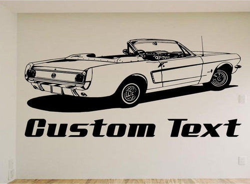1965 Corvette Wall Decal - Vintage Muscle Car Auto Vinyl Man Cave Garage Sticker Chef