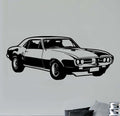 1967 Pontiac Firebird Wall Decal - Classic Car Auto Stickers Man Cave Boys Room Décor