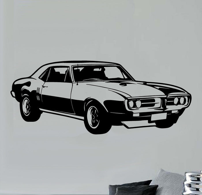 1967 Pontiac Firebird Wall Decal - Classic Car Auto Stickers Man Cave Boys Room Décor