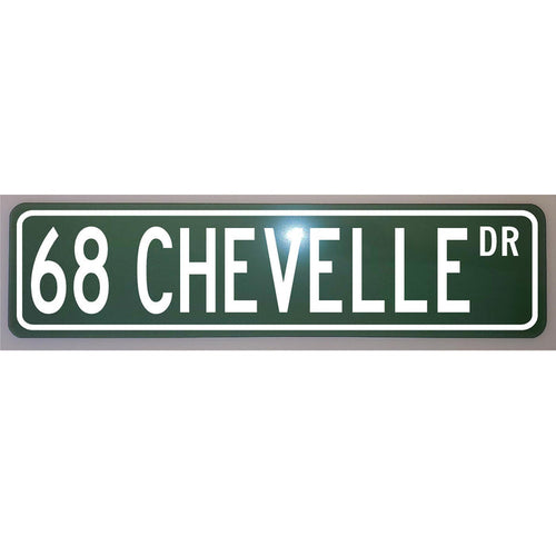 1968 Chevelle Metal Street Sign - 6x24 Vintage Decor for Bar Man Cave Garage  Home