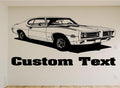 1969 Pontiac GTO The Judge Wall Decal - Vintage Muscle Car Auto Vinyl Man Cave Garage Sticker Chef