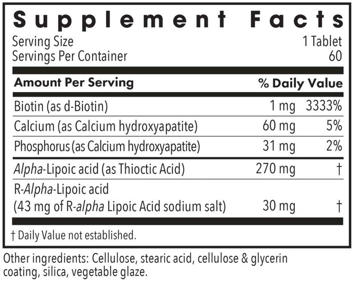 Allergy Research Group ALA Release Ingredients