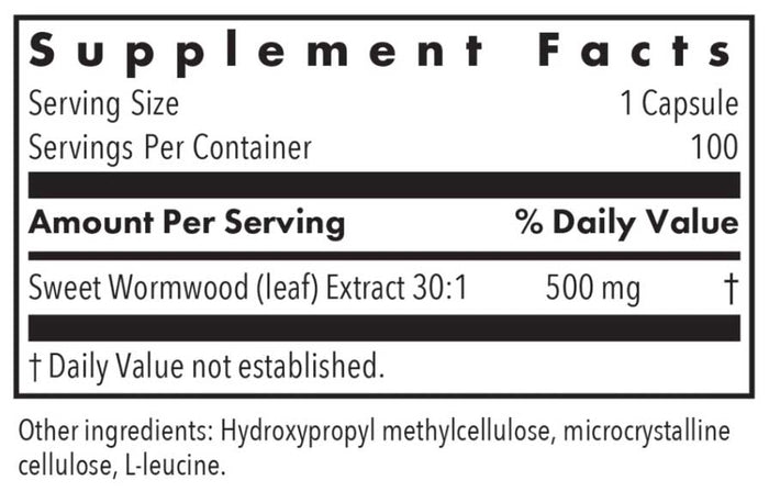 Allergy Research Group Artemisia Ingredients