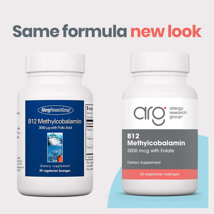 Allergy Research Group B12 Methylcobalamin New Look
