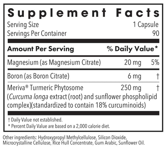 Allergy Research Group Boron Curcumin Complex (Formerly Boron Joint with Curcuwin) Ingredients