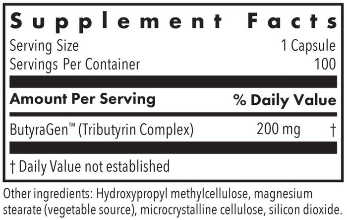 Allergy Research Group ButyrEn Ingredients