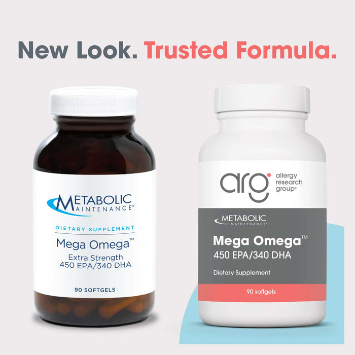 Allergy Research Group Mega Omega Extra Strength (Formerly Metabolic Maintenance) New Look