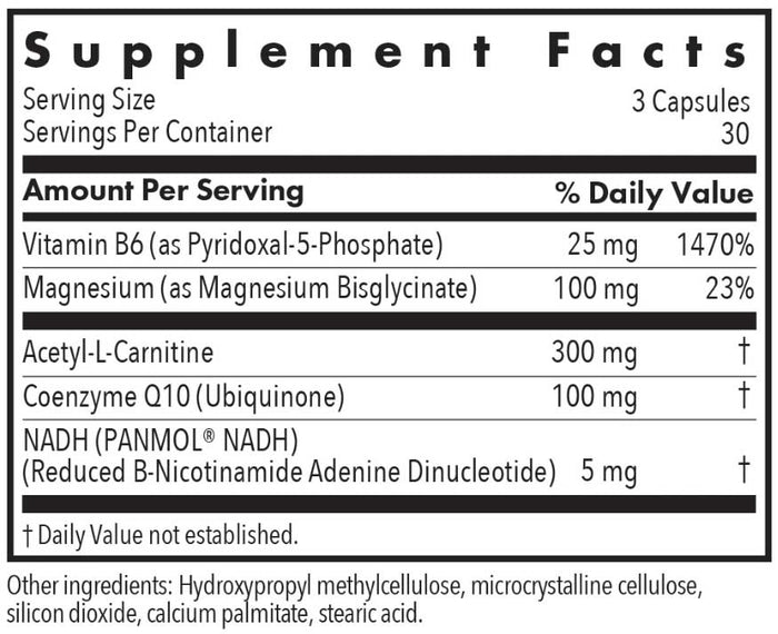 Allergy Research Group Mitochondrial Cofactors Ingredients
