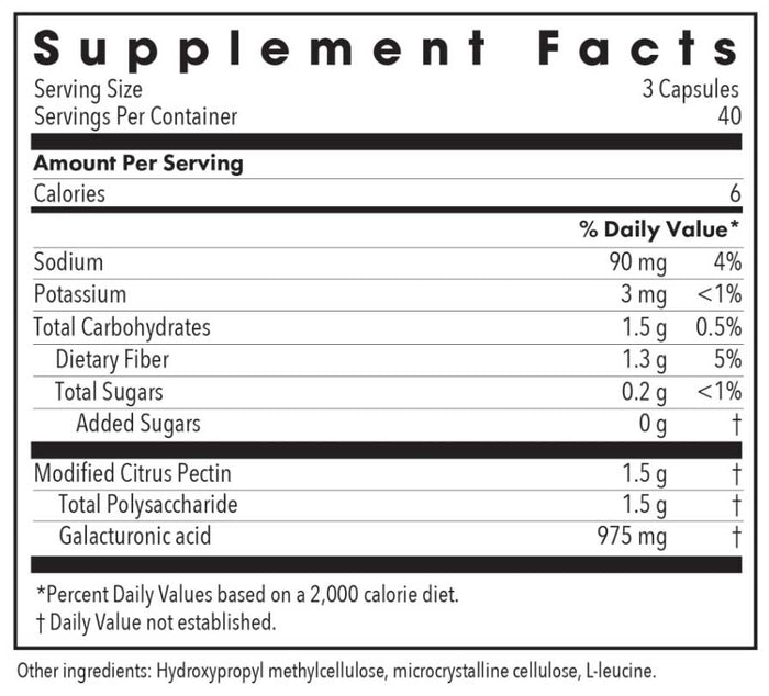 Allergy Research Group Modified Citrus Pectin Ingredients