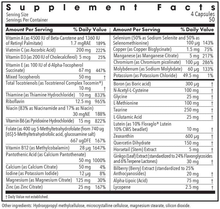 Allergy Research Group OcuDyne II Ingredients