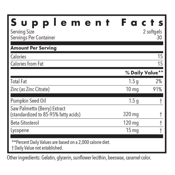 Allergy Research Group Palmetto Complex II Ingredients