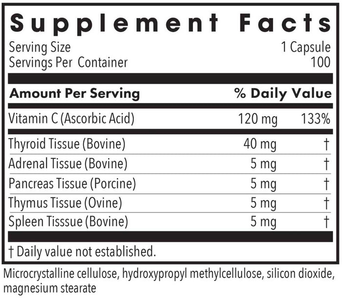 Allergy Research Group TG 100 Ingredients