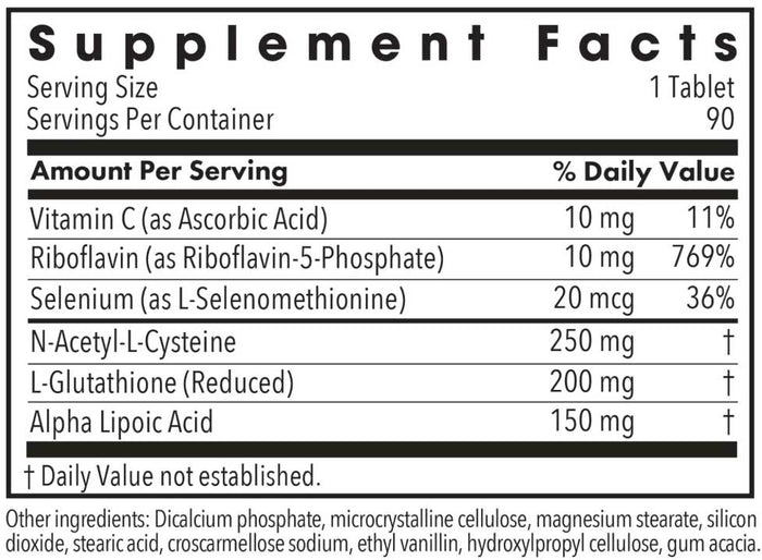 Allergy Research Group ThioDox Ingredients