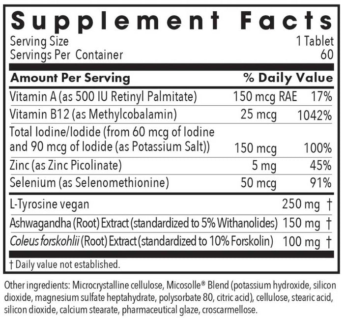 Allergy Research Group Thyroid Nutrition with Iodoral Ingredients