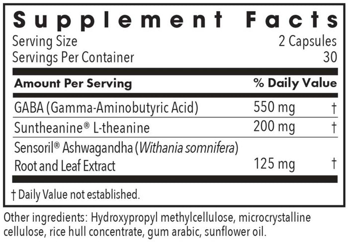 Allergy Research Group Zen Adapt Ingredients
