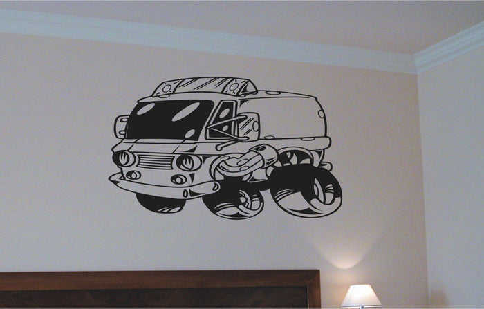 Ambulance Car Wall Decal - Auto Wall Mural - Vinyl Stickers - Boys Room Decor Sticker Chef