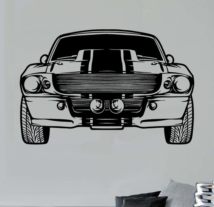 American Muscle Car Wall Decal - Classic Car Auto Stickers Man Cave Boys Room Décor