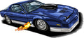 American Muscle Car Wall Decal - Classic Car Auto Stickers Man Cave Boys Room Décor