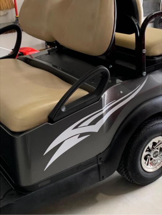 Angular Racing Style GCA1213A – Racing Stripe Golf Cart Decals | ATV UTV Vinyl