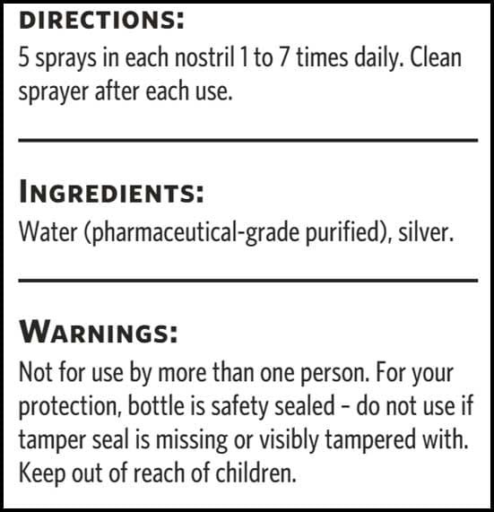 Argentyn 23 Professional Bio-Active Silver Hydrosol Natural Nasal Spray, Sinus Relief Ingredients