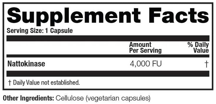 Arthur Andrew Medical Nattovena Ingredients