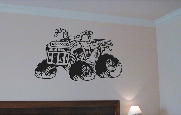 ATV Four Wheeler Car Wall Decal - Auto Wall Mural - Vinyl Stickers - Boys Room Decor Sticker Chef