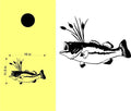 hunting fishing cornhole decal