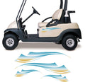 Beach Vibe Golf Cart Decals Go Kart Stickers Tribal Flames Stripes GC21