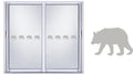 Etched Glass Vinyl Decals Sliding Door Safety Stickers