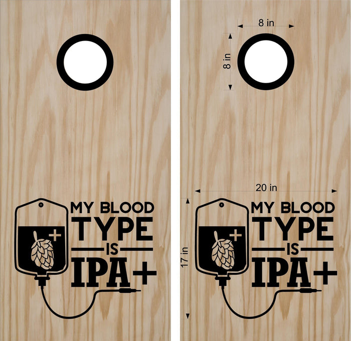 Beer Lovers IPA Cornhole Decal Sticker  Fun Bean Bag Toss Game Decor