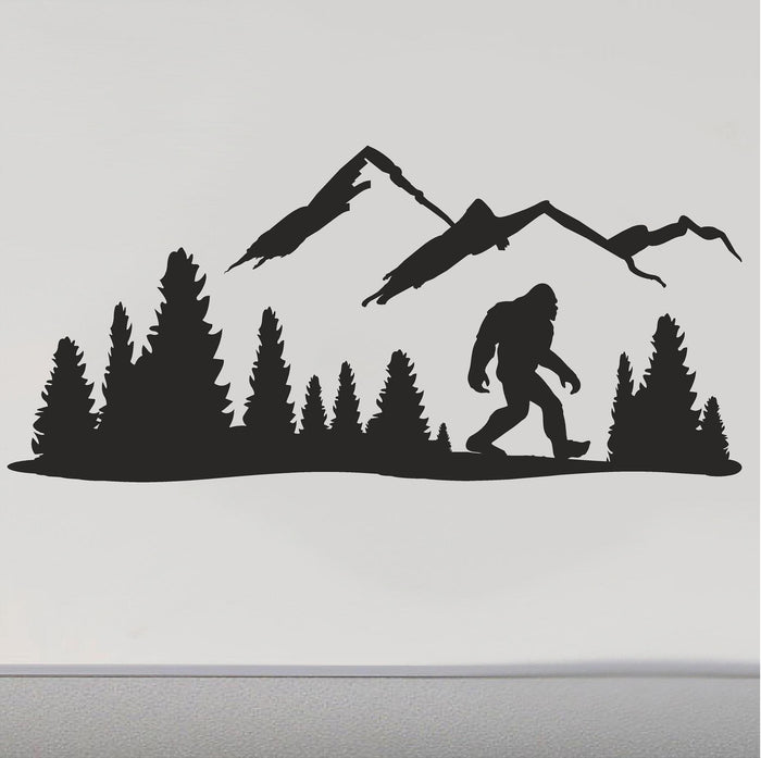 Bigfoot Mountain RV Camper Replacement Decal - Nature Scene Trailer Sticker