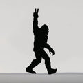 Bigfoot Peace Sign Vinyl Decal - Sasquatch Sticker Multiple Sizes