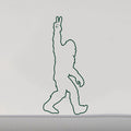 Bigfoot Peace Sign Vinyl Decal - Sasquatch Sticker Multiple Sizes