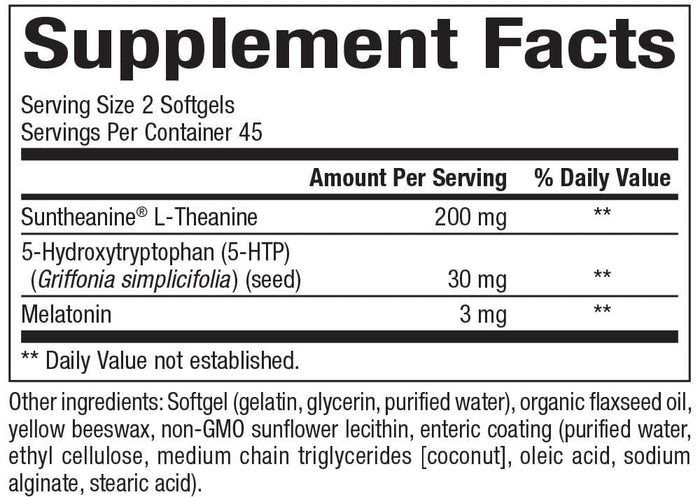 Bioclinic Naturals Somno-Pro Ingredients