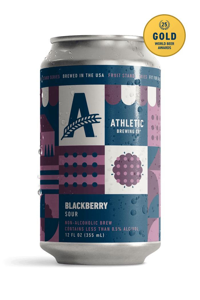 Can of Athletic Brewing Fruit Stand Series Blackberry Sour.