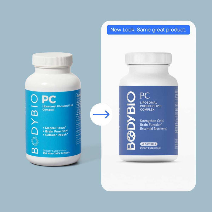 BodyBio PC (Liposomal Phospholipid Complex) New Look