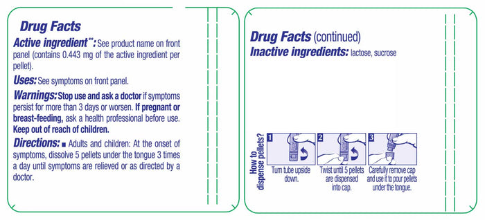 Boiron Homeopathics Cimicifuga Racemosa Ingredients