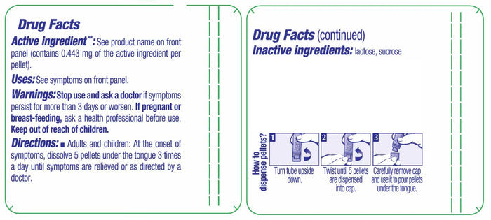 Boiron Homeopathics Natrum Sulphuricum Ingredients