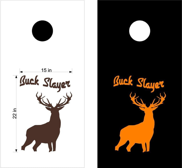hunting fishing cornhole decal