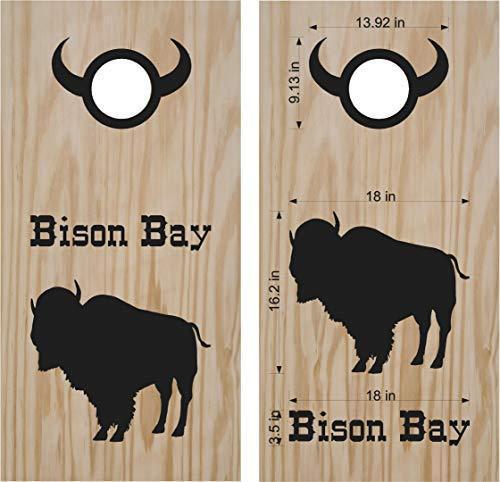 Buffalo Bison Cornhole Board Decals  Stickers for Both Boards