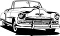 Buick Convertible Wall Decal - Classic Car Auto Stickers Man Cave Boys Room Décor