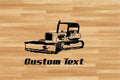 Bulldozer Car Wall Decal - Auto Wall Mural - Vinyl Stickers - Boys Room Decor Sticker Chef