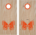 Butterfly Cornhole Board Decals with Rings - Elegant Butterfly Design for Outdoor Fun Sticker Chef
