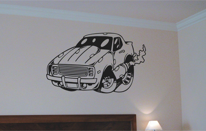Car Wall Decal - Vinyl Auto Mural for Boys Room Decor Sticker Chef