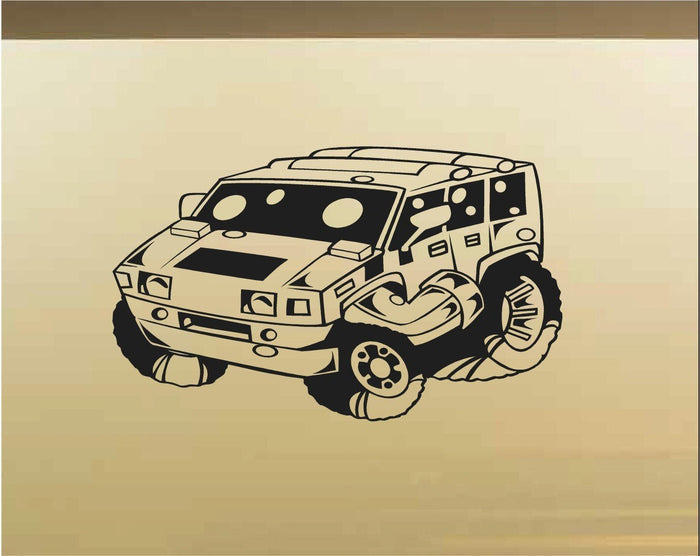 Car Wall Decal Mural - Fun Vinyl Stickers for Boys Room Decor Sticker Chef